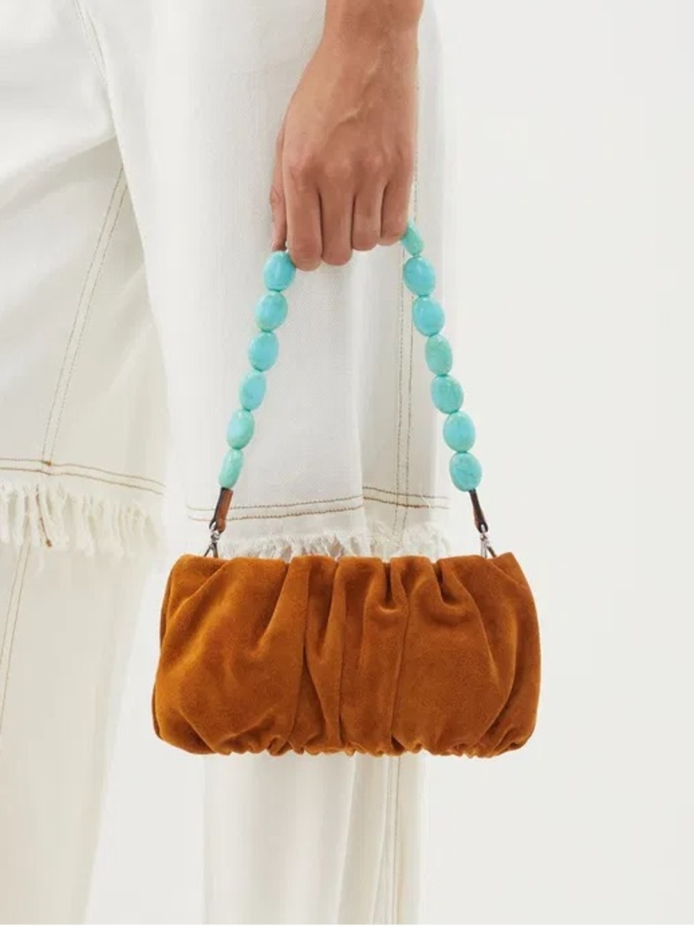 ISO!!! Staud beaded strap suede handbag